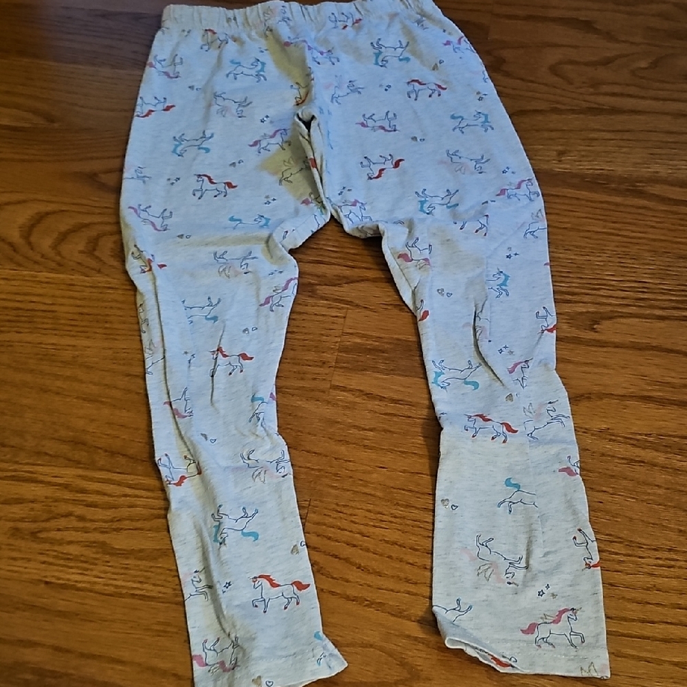 Kids Leggings with Unicorn Print